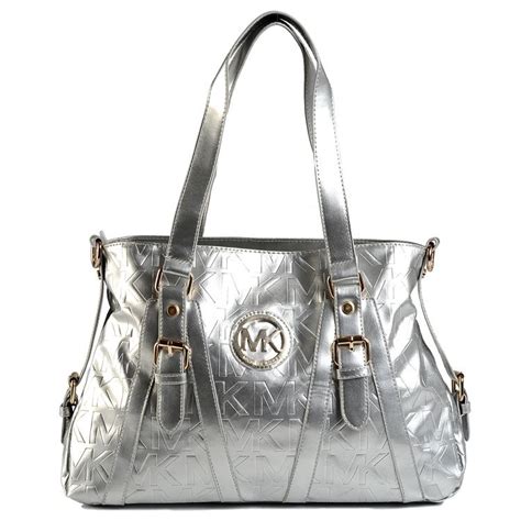 michael kors handtaschen outlet|Michael Kors silver satchel handbag.